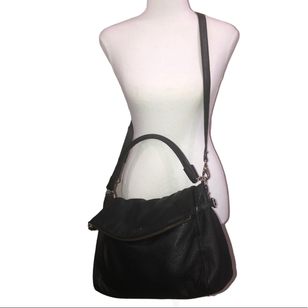 VINTAGE KATE SPADE BLACK LEATHER BAG